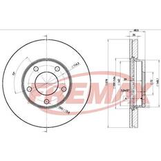FREMAX+TRADE-LINE BRAKE BUNDLEMAZDA MAZDA3 (BL) 2.0L 2009-14 FRONT, , scaau_hi-res