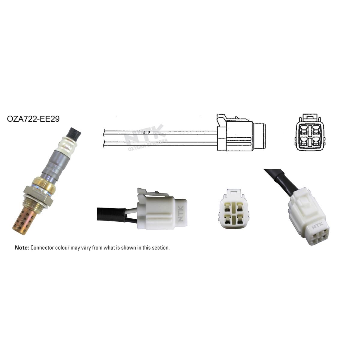 NTK OXYGEN SENSOR - OZA722-EE29, , scaau_hi-res