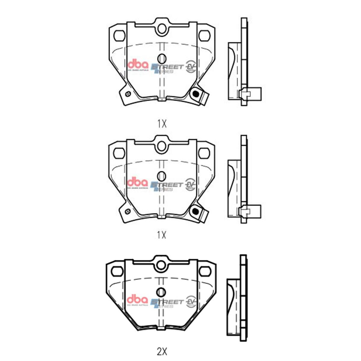 DBA SSEV STREET SERIES BRAKE PADS [ TOYOTA PRIUS HYBRID 1997 - 2009 R ], , scaau_hi-res