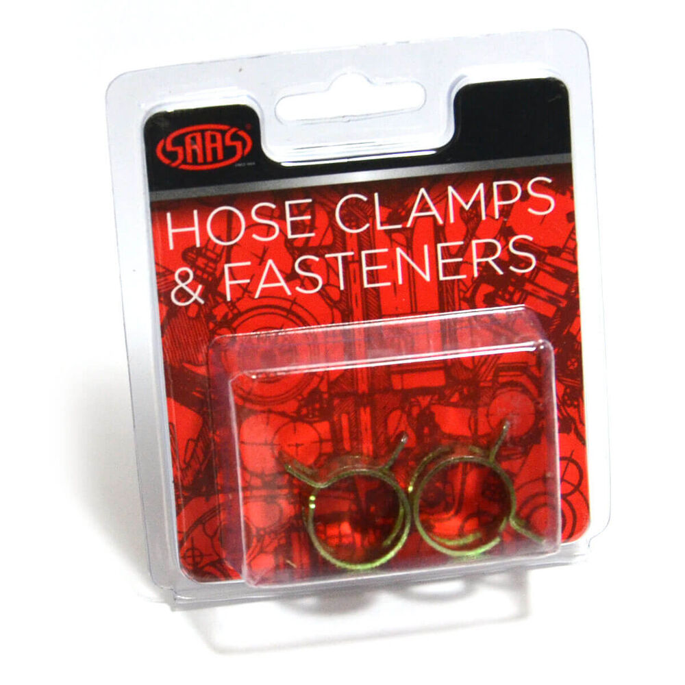 SAAS Hose Spring Clamps 14mm, 9/16", 2 Pack, SHC14 Supercheap Auto