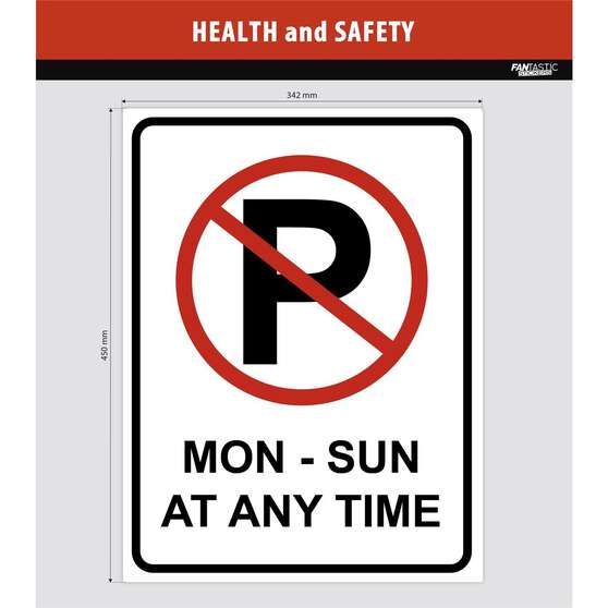 NO PARKING ANY TIME 45CM, , scaau_hi-res