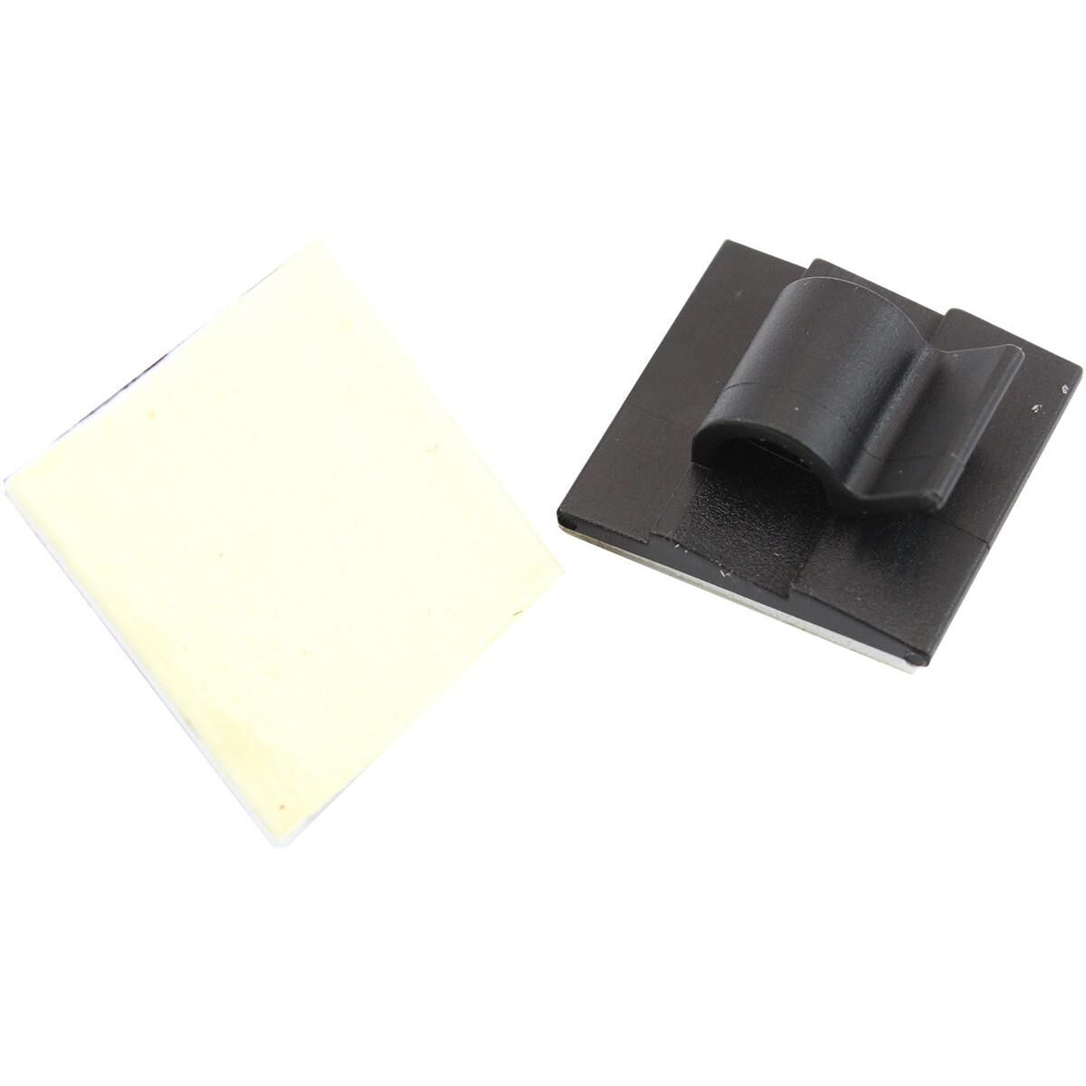 CABLE TIE MOUNT CLAMPS 5MM MAXBUNDLE PA66 3M ADHESIVE 100PAC, , scaau_hi-res