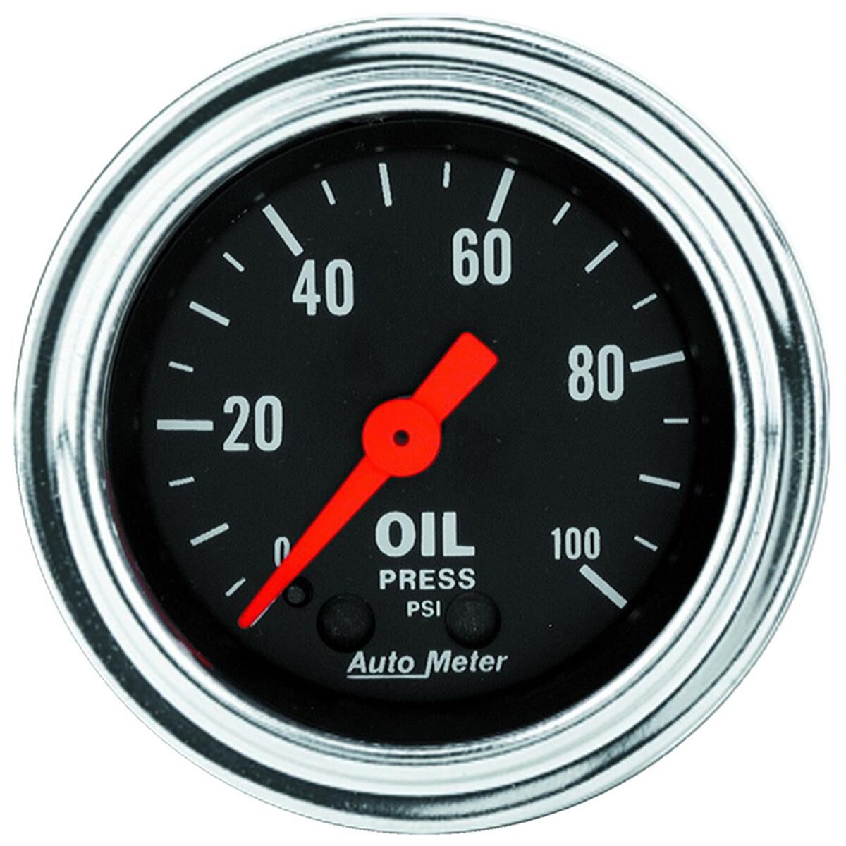 TRAD CHROME 2-1/16" OIL PRESS, , scaau_hi-res