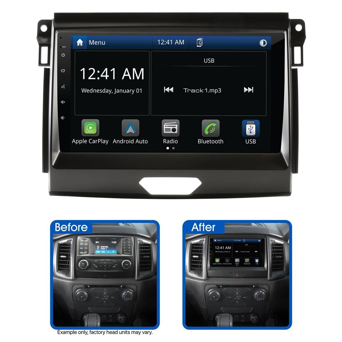 9" MULTIMEDIA RECEIVER TO SUIT FORD RANGER EVEREST (2015-2018), , scaau_hi-res