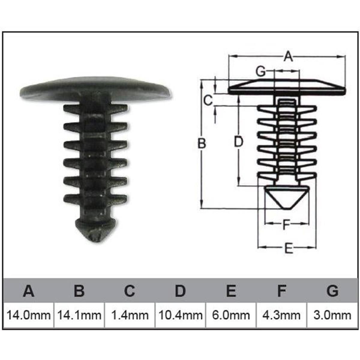 PKT 10 AUTOMOTIVE FASTENER, , scaau_hi-res