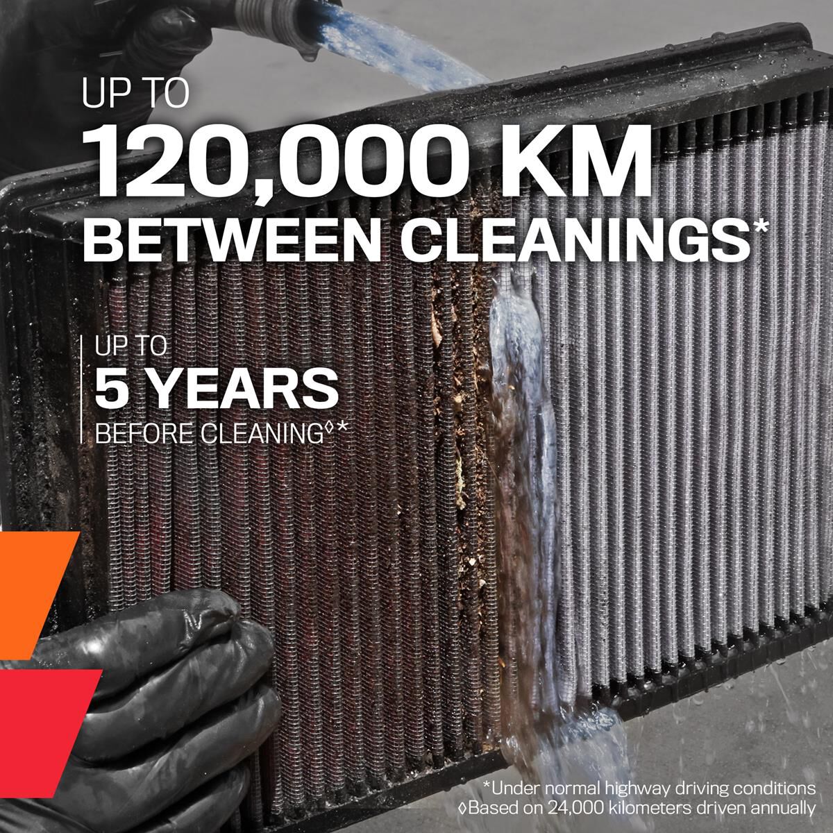 K&N HI-FLOW AIR FILTER - REUSABLE, , scaau_hi-res