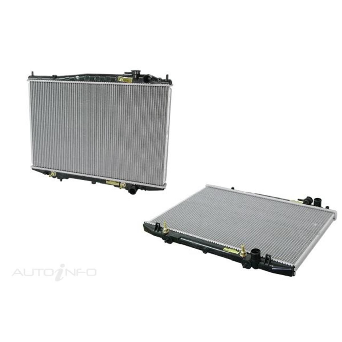 NISSAN NAVARA  D22  04/1997 ~ ONWARDS  RADIATOR  AUTOMATIC - INLET/OUTLET ON RIGHT-HAND SIDE  FITS:   2.4 LITRE INLINE 4 PETROL- (KA24)  3.3 LITRE V6 PETROL- (VG33)  3.0 LITRE INLINE 4 TURBO DIESEL- (ZD30), , scaau_hi-res