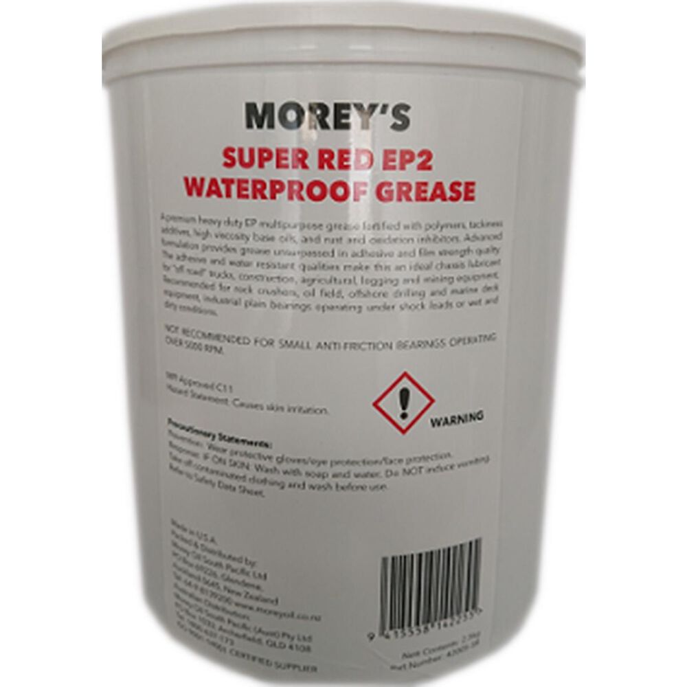 Morey Oil Super Red EPMP2 Grease Tub 2.5kg, 42005SR Supercheap Auto