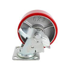 Sunrise Casters 6" H/Duty Swivel Braked, , scaau_hi-res