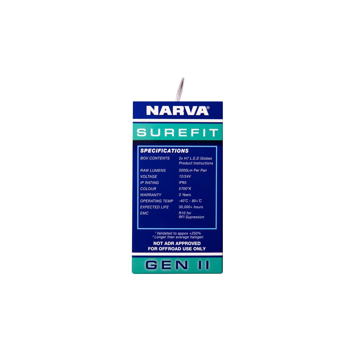 NARVA H7 SUREFIT LED GLOBES GEN II, , scaau_hi-res