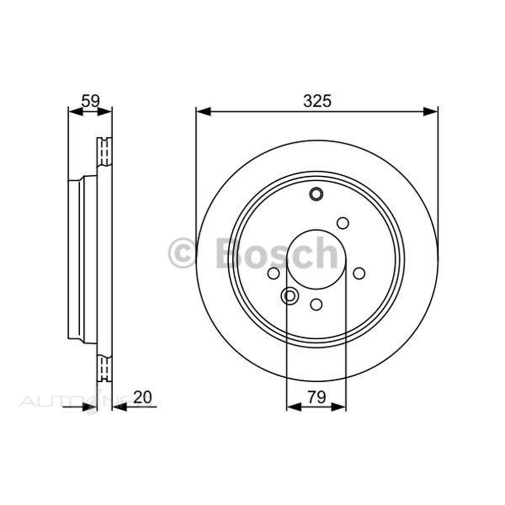 Bosch Disc Brake Rotors Set, BD1243 Supercheap Auto