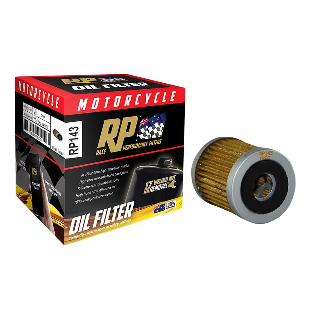 Race Performance Motorcycle Oil Filter RP143 Supercheap Auto