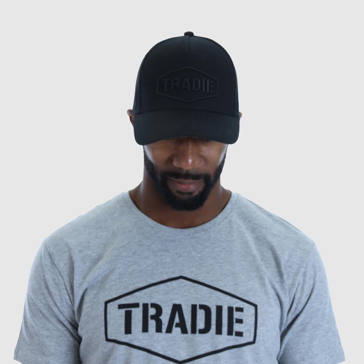 TRADIE CAP BLACK OSFM, , scaau_hi-res