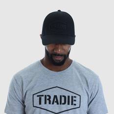 TRADIE CAP BLACK OSFM, , scaau_hi-res
