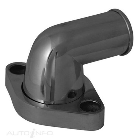 BILLET WATER NECK 90 DEGREE FIT S/B CHEV, , scaau_hi-res