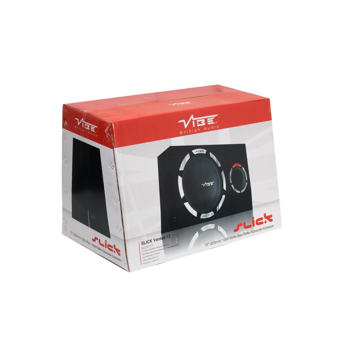 VIBE SLICK SINGLE VENTED COMPACT ENCLOSURE SINGLE 12" SUBWOOFER, , scaau_hi-res