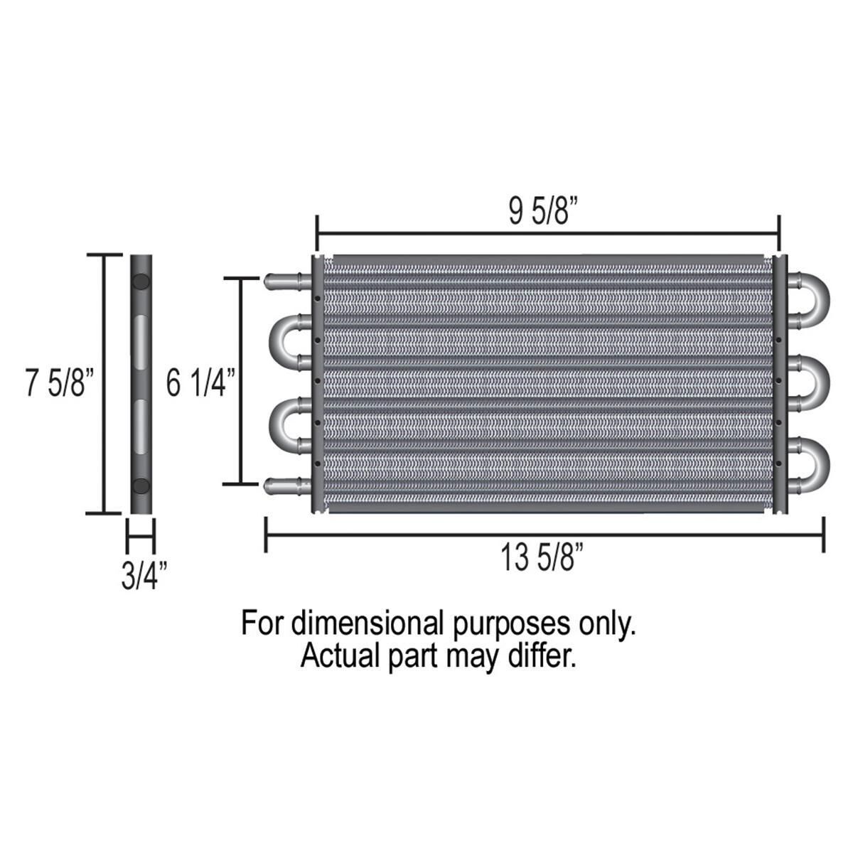 Tube & Fin Trans Cooler Kit (-6AN), , scaau_hi-res