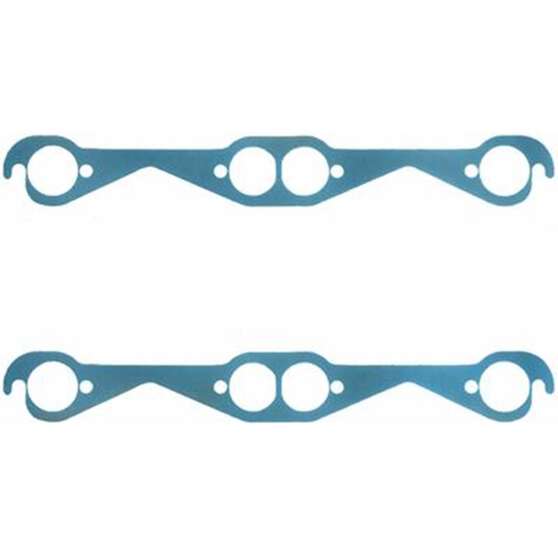 SB CHEV ROUND EXHAUST GASKETS STEEL CORE 1.59" DIA, , scaau_hi-res