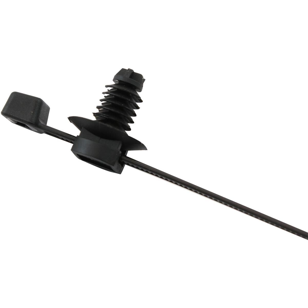 FIR TREE CABLE TIE 4.8X210MM 2PIECE 25 PACK BLACK ZIP TIES, , scaau_hi-res