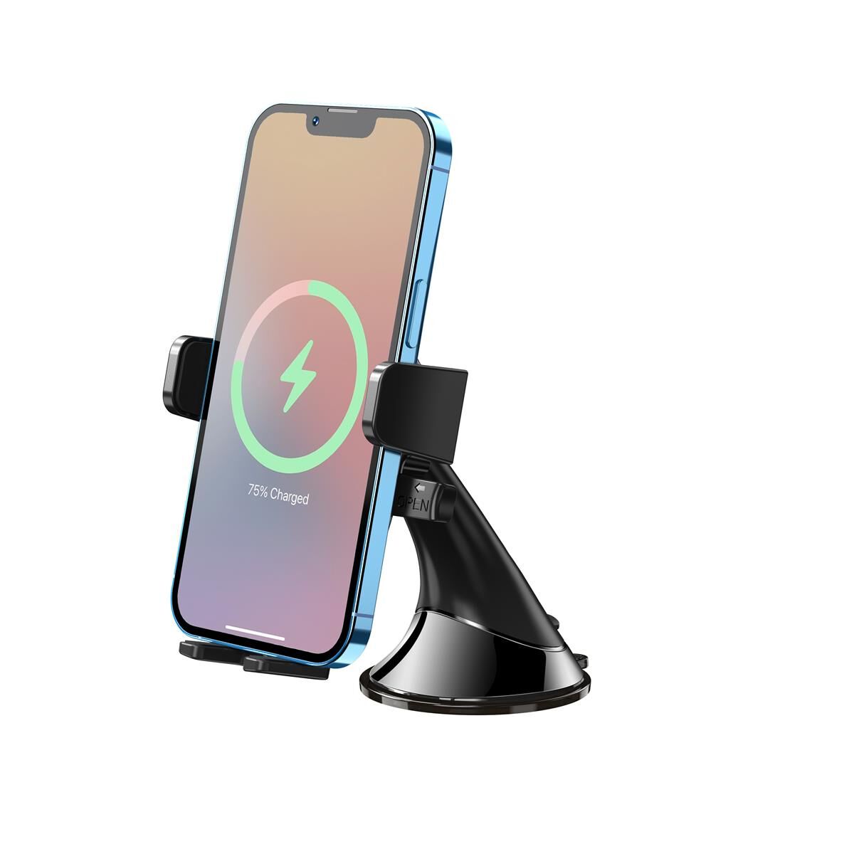 LASER CAR PHONE HOLDER WINDSCREEN MOUNT - UNIVERSAL FIT, EASY ONE-TOUCH LOCK & RELEASE, , scaau_hi-res