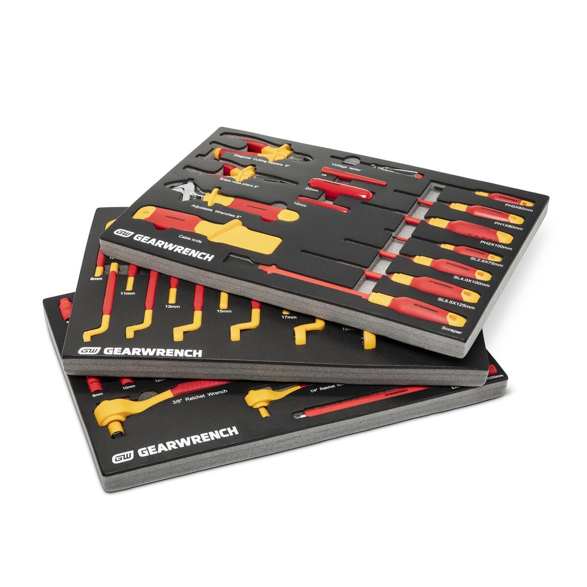 72 PIECE 1/4" AND 3/8" DRIVE VDE INSULATED TOOL SET, , scaau_hi-res
