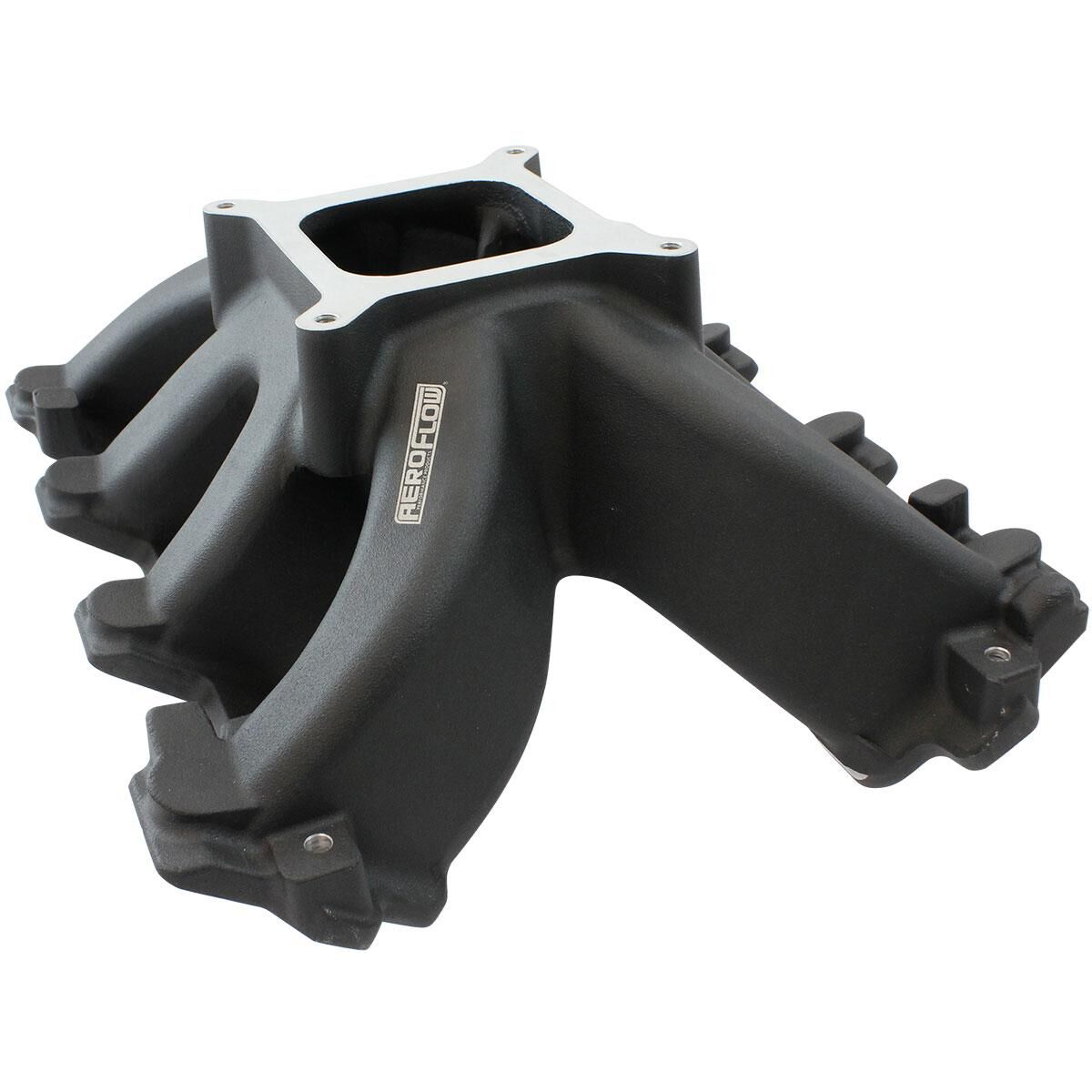 GM LS CARBY HI RISE INTAKE MANIFOLD CATHEDRAL NON EFI LS1LS2 BLACK AEROFLOW- 6240-5000, , scaau_hi-res