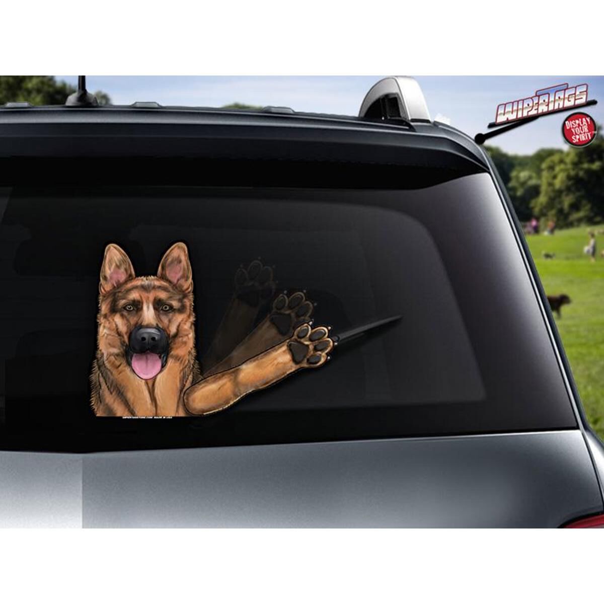 German shepherd store window stickers
