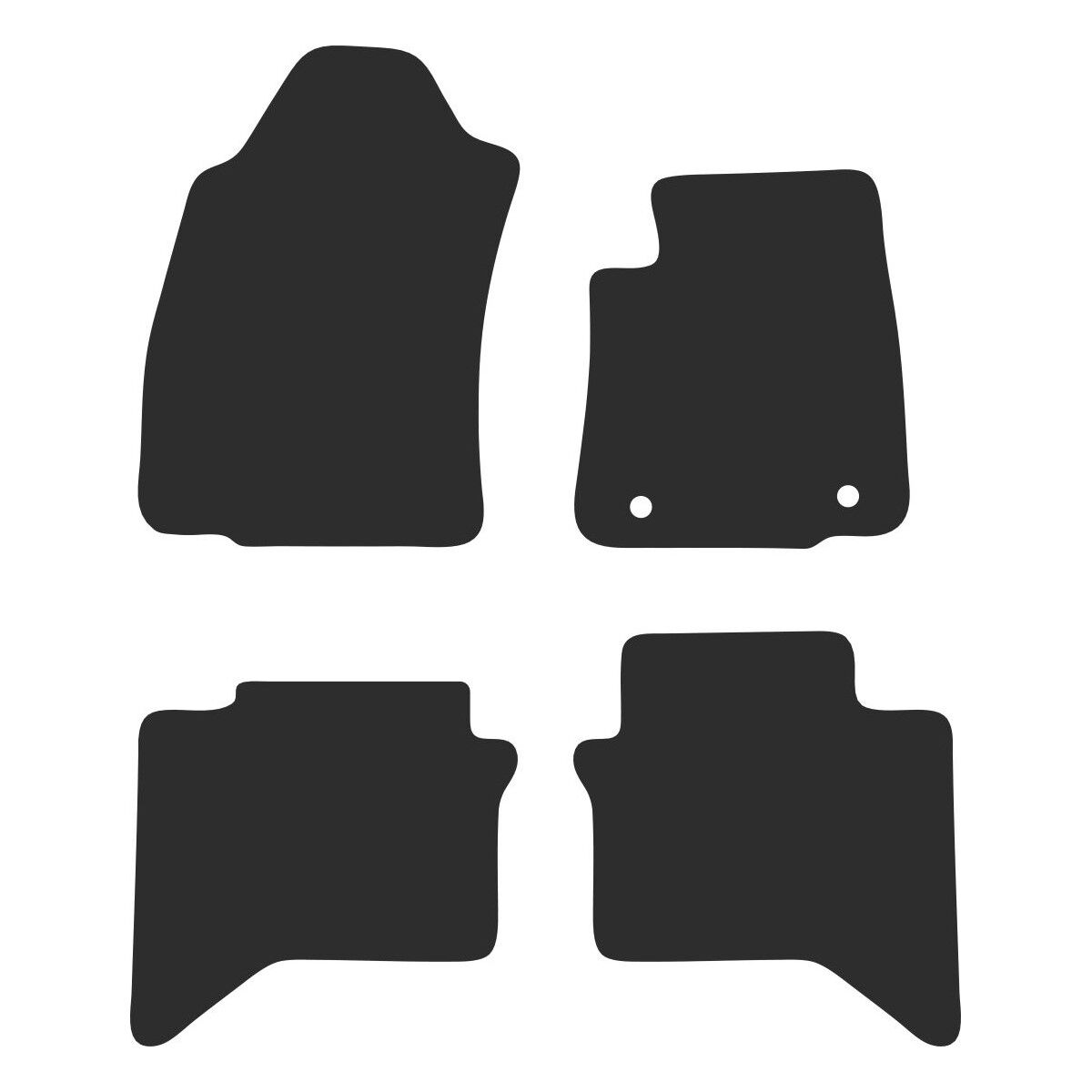 EXECUTIVE RUBBER CAR MATS FOR TOYOTA HILUX DUAL CAB (8TH GEN FACELIFT 48V MHEV) 2024 ONWARDS, , scaau_hi-res