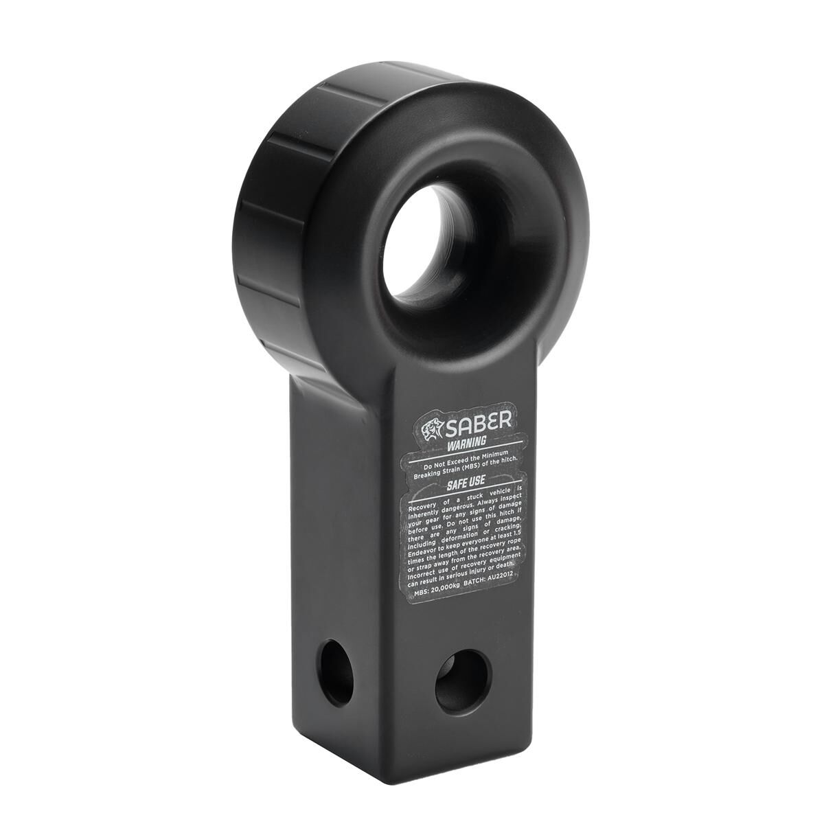 SABER ALUMINIUM RECOVERY HITCH - CERAKOTE BLACK, , scaau_hi-res