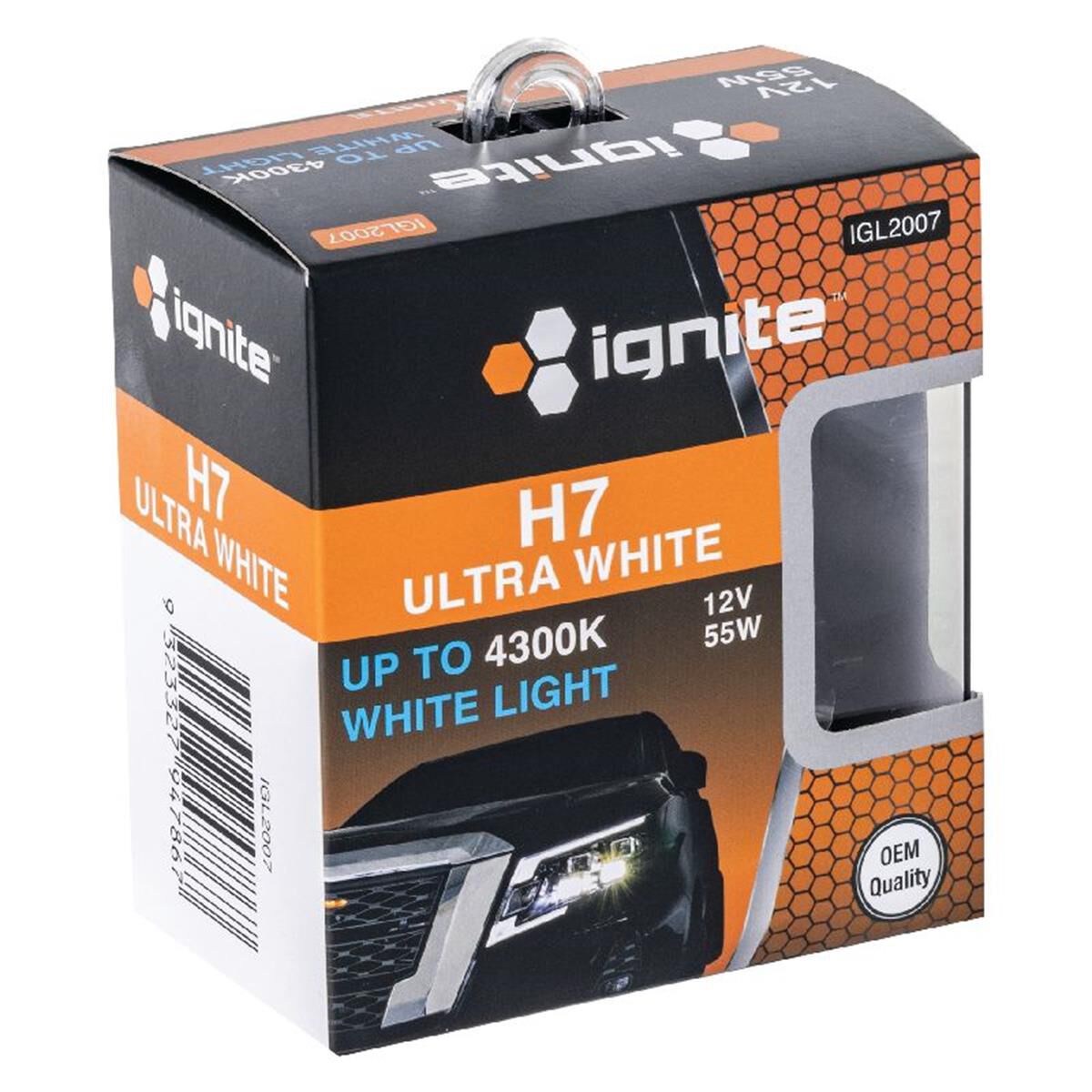 PKT 2 H7 4300K HALOGEN GLOBES12V 55W PX26d BASE TWIN BOX, , scaau_hi-res