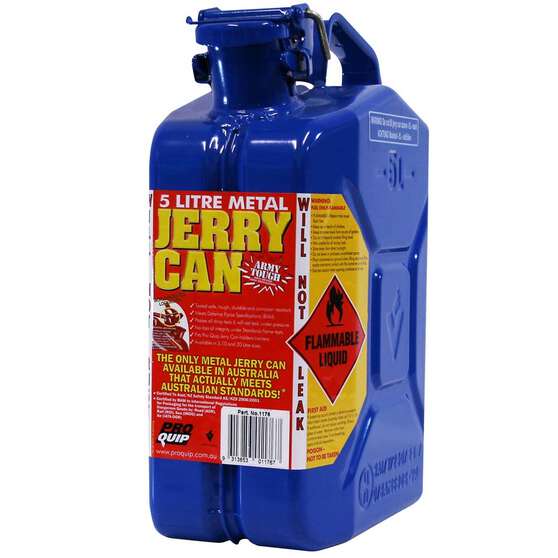 METAL JERRY CAN 5L CHAIN & BAR OIL BRIGHT BLUE CARTON QTY 2, , scaau_hi-res