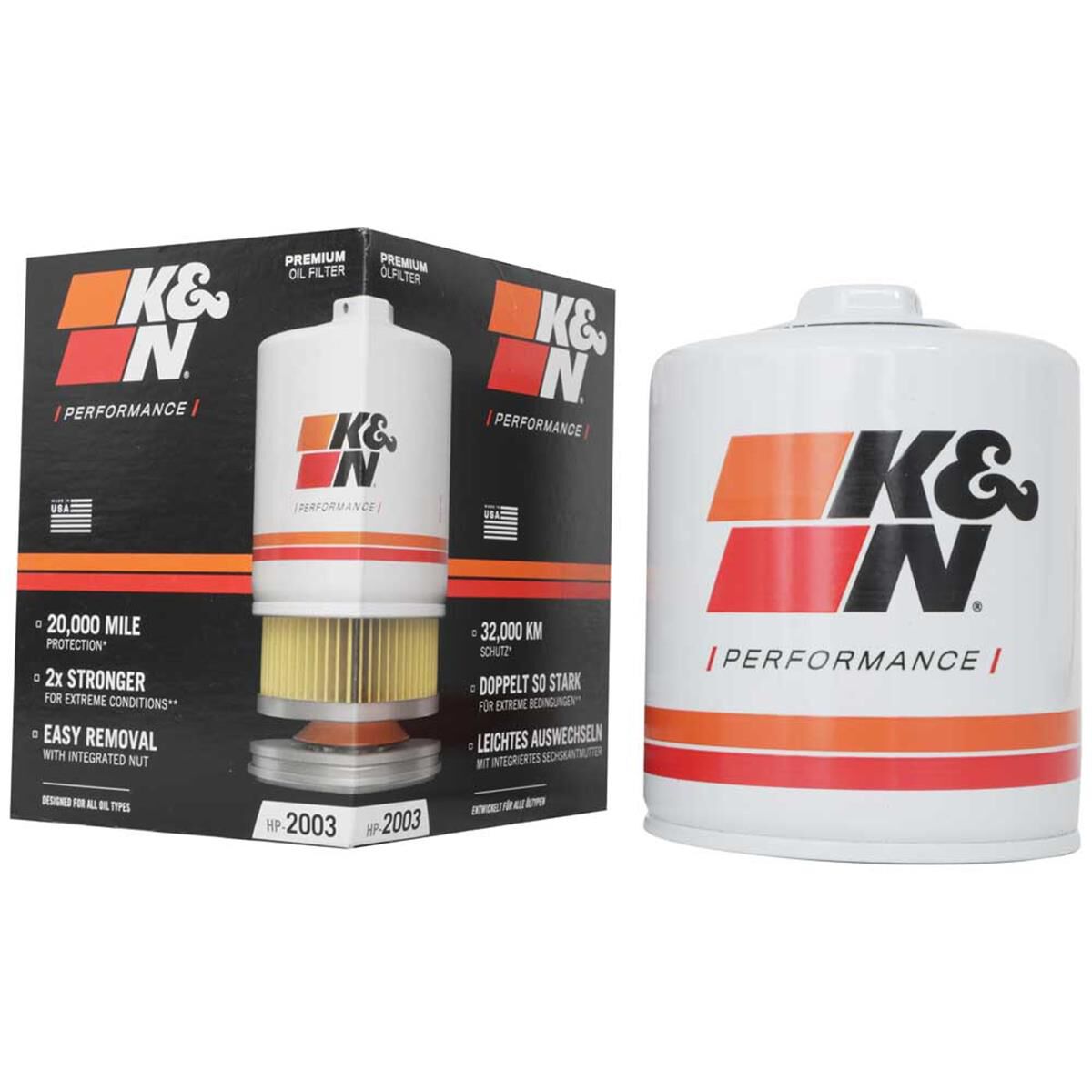 HP-2003 K&N OIL FILTER, , scaau_hi-res