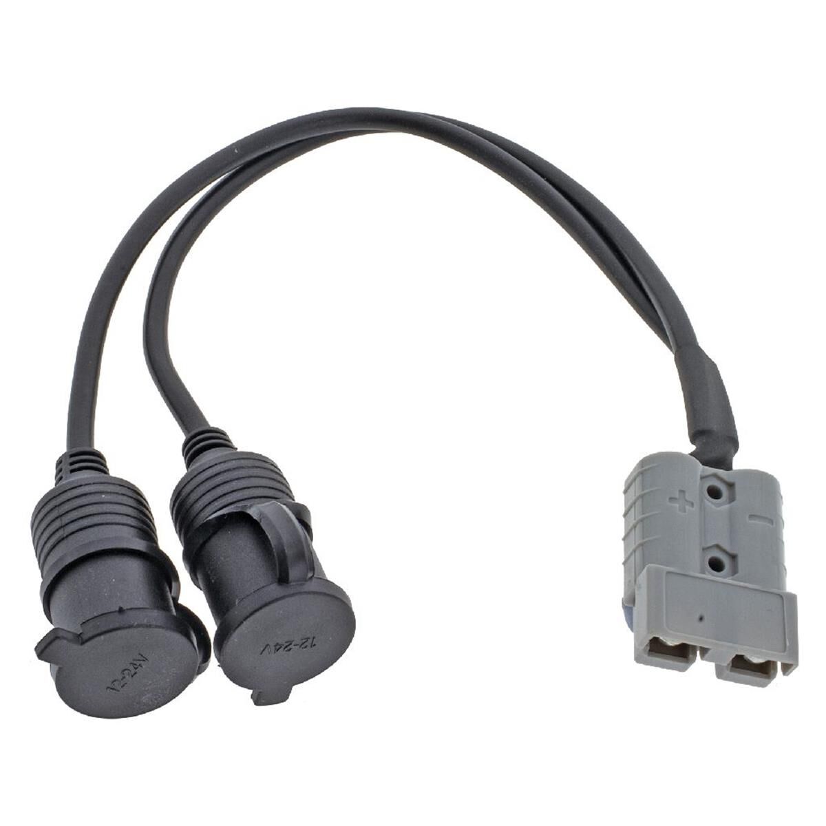 ANDERSON PLUG 50a - 2xACC SCKT CABLE ASSY 300mm LONG, , scaau_hi-res