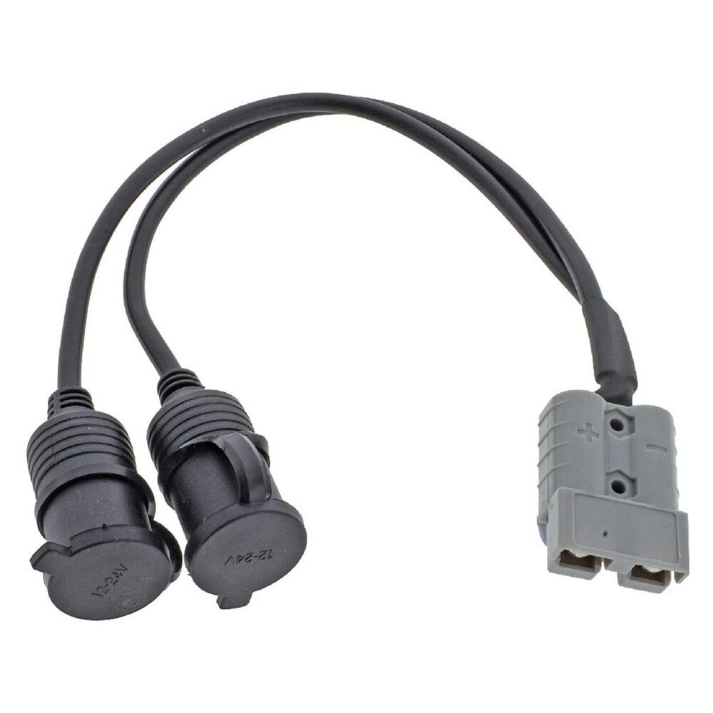 Hulk 4x4 Anderson Plug 50A 2Xacc Sckt Cable Assy 300Mm Long HU6965