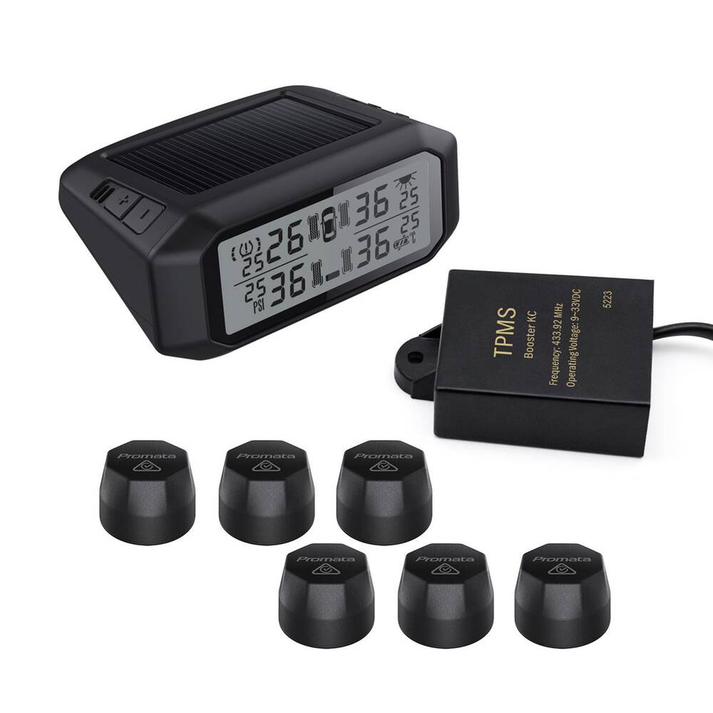 Dwd Monitor Tire Pressure Monitor Solar & USB-C TPMS With 4 Sensors - 0-99 PSI For ...