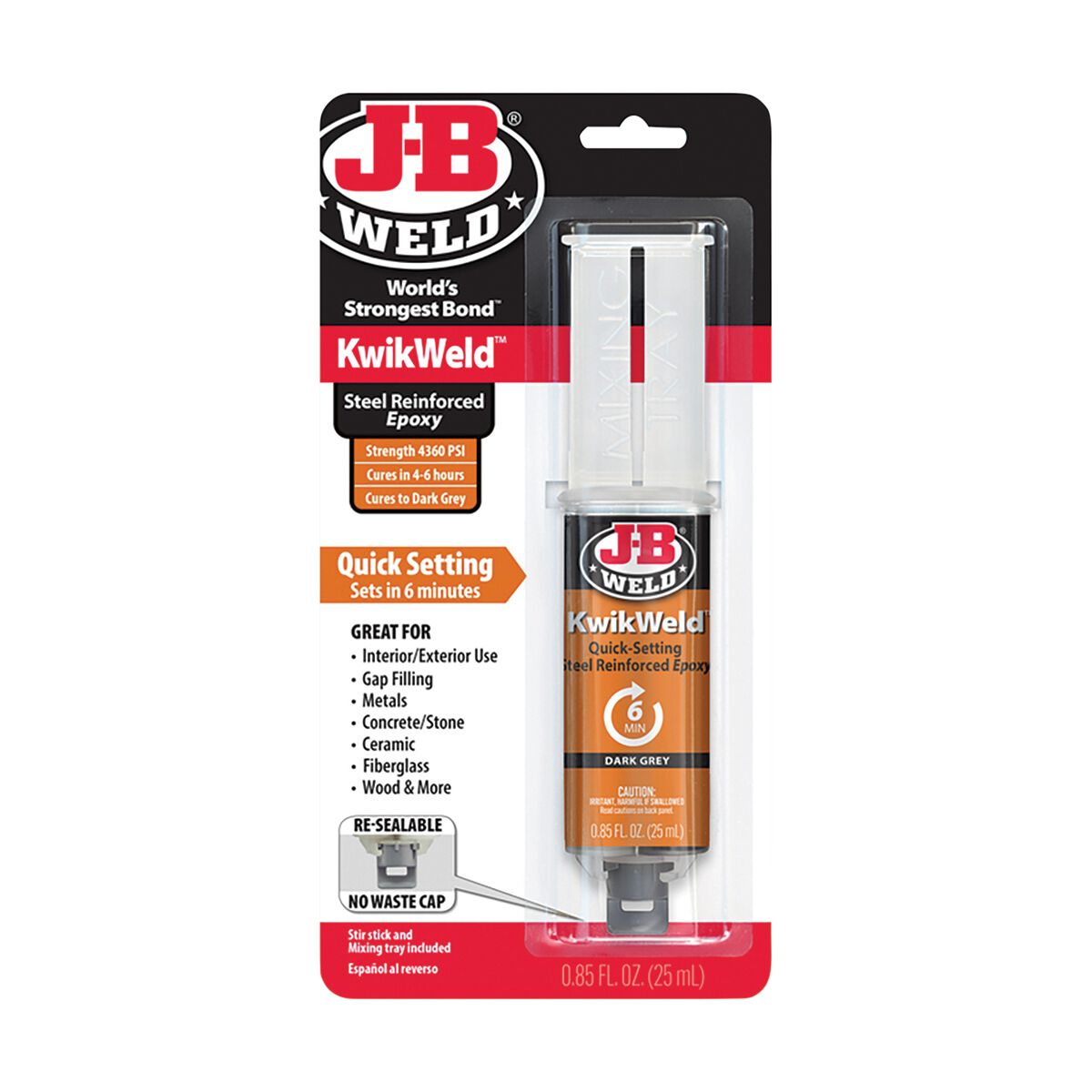 JB WELD KWIKWELD 6 MIN STEEL EPOXY, , scaau_hi-res
