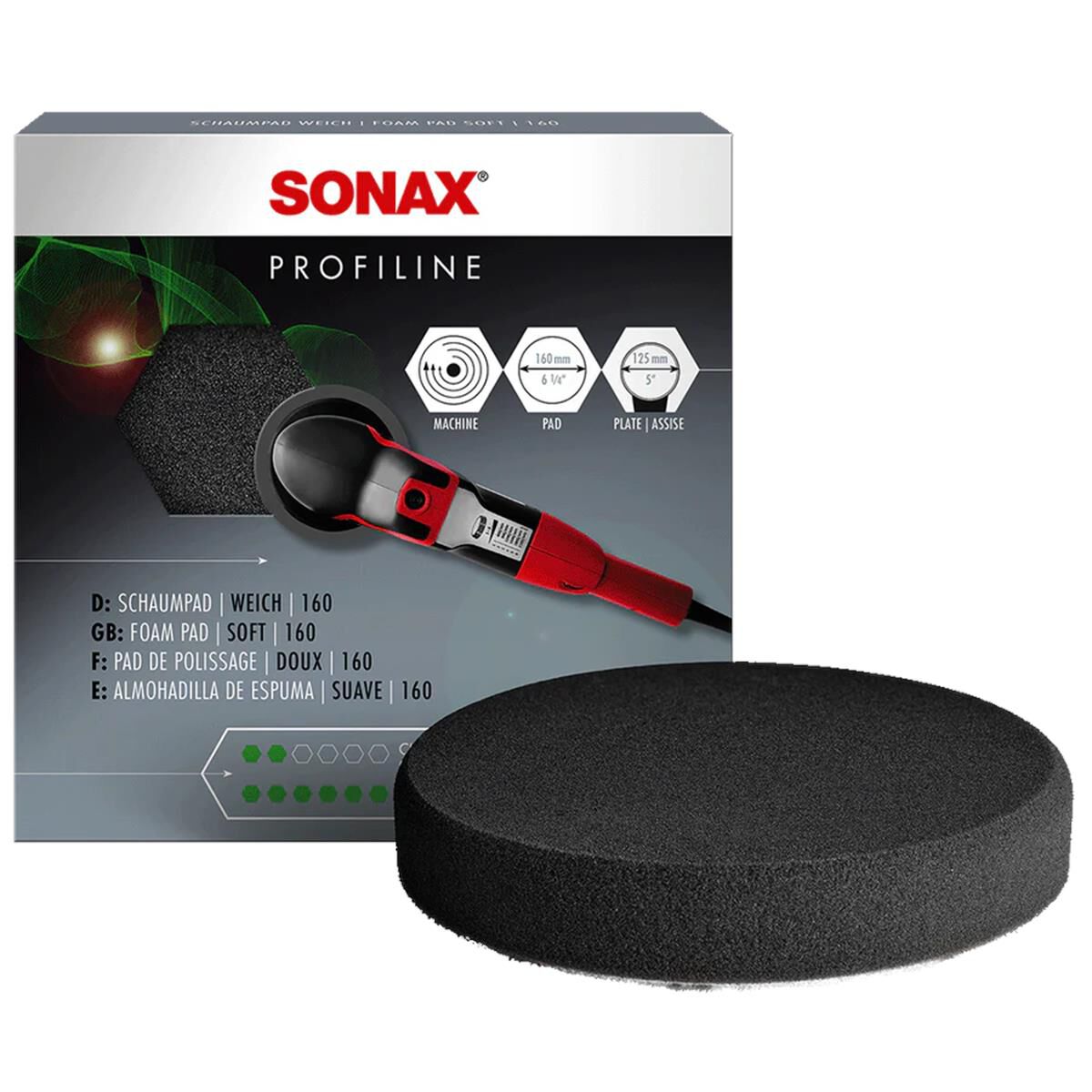 FOAM PAD SOFT 160 MM (GREY) 160 MM ( ~ 6 INCH), , scaau_hi-res