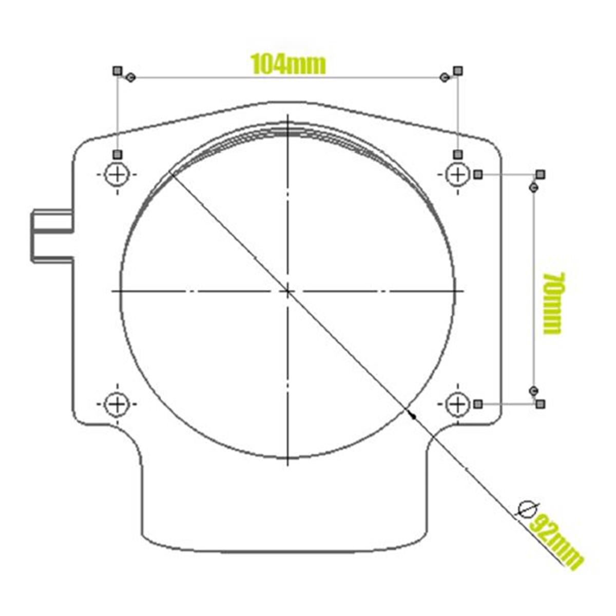 LS 102MM THROTTLE BODY - SILVER, , scaau_hi-res