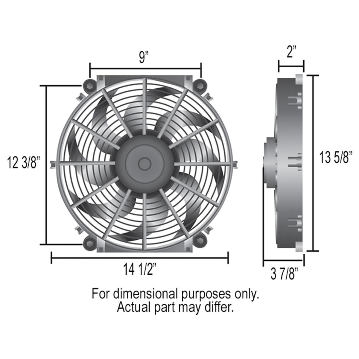 Tornado Electric Fan; Standard Kit 14 Inch, , scaau_hi-res