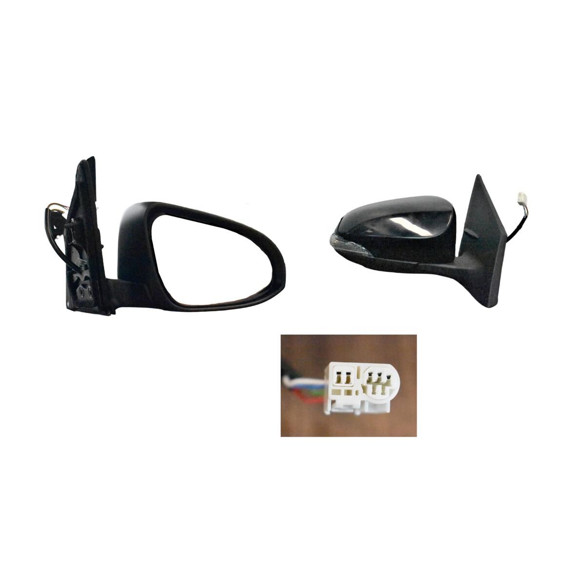 COROLLA ZRE182 HB/ZWE186 HB HYBRID (5P/7H ,SQUARE/ROUND ) 1/13-7/18 DOOR MIRROR (+LED -HEATED -FOLDING) (R), , scaau_hi-res