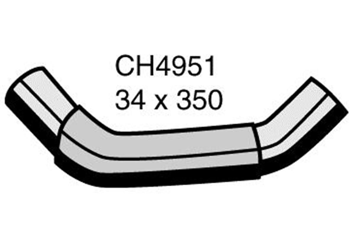 Radiator Upper Hose Left - MITSUBISHI OUTLANDER ZG, ZH - 3.0L V6  PETROL - Manual & Auto, , scaau_hi-res
