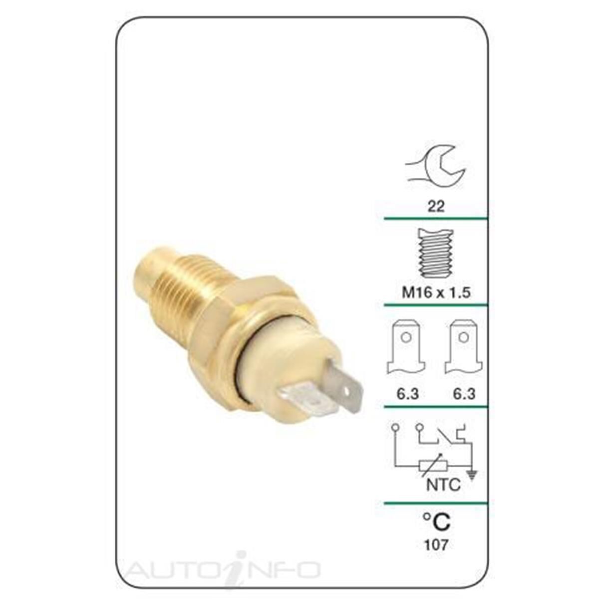 TRIDON WATER TEMP SENDER (LIGHT & GAUGE), , scaau_hi-res