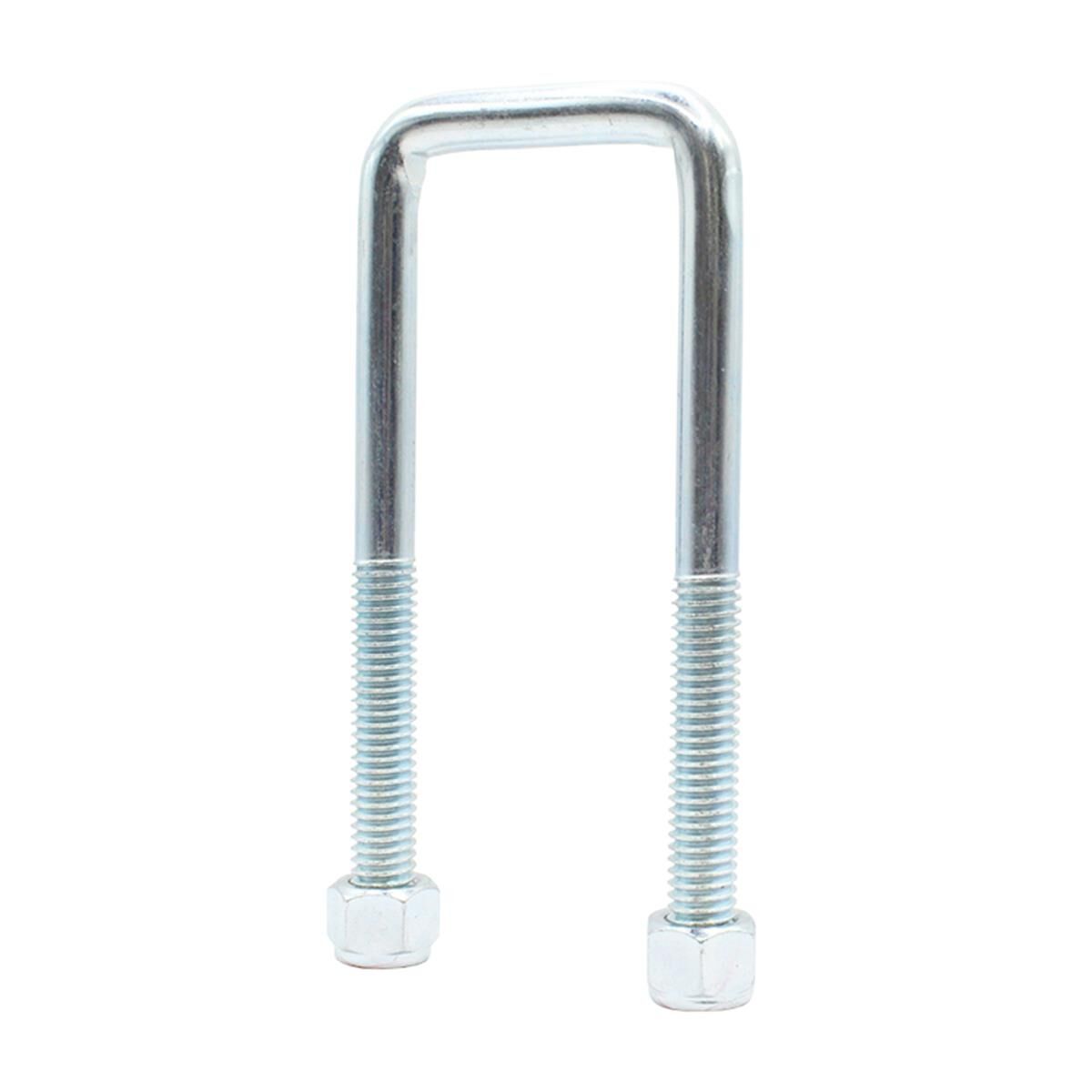 Sunrise U-Bolts with Nyloc Nut 1/2" Zinc - 50mm Square, 145mm, , scaau_hi-res