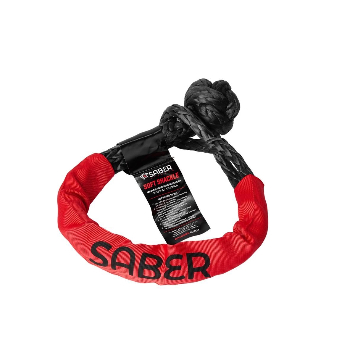 SABER SOFT SHACKLE WITH PROTECTIVE SHEATH - 6,000KG, , scaau_hi-res