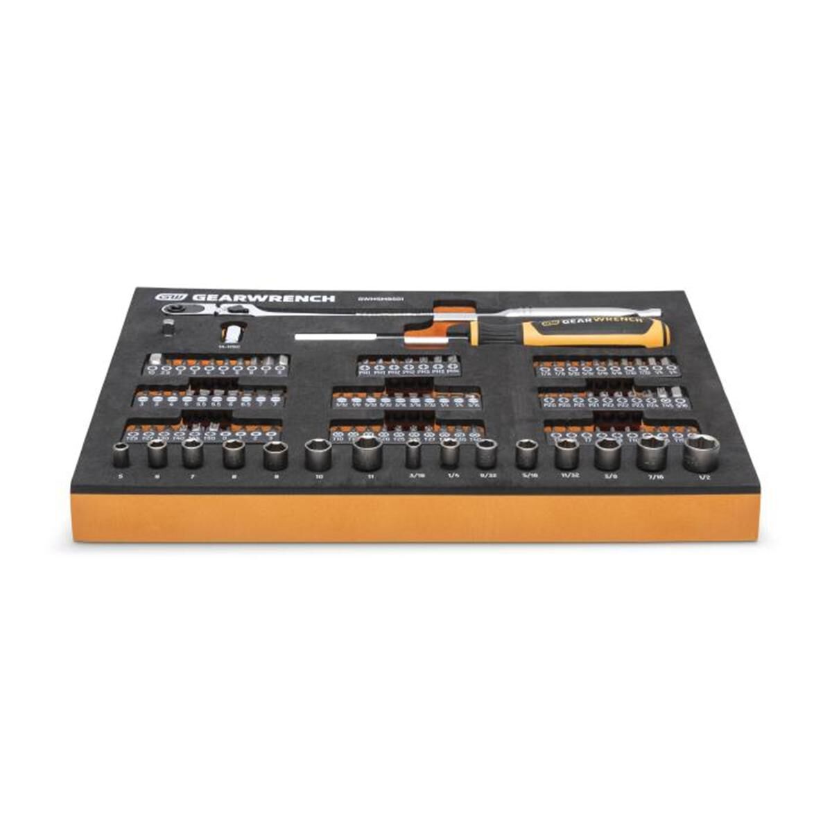 105 PIECE 1/4&rdquo; DRIVE SLIM HEAD MECHANICS TOOL SET IN FOAM STORAGE TRAY, , scaau_hi-res