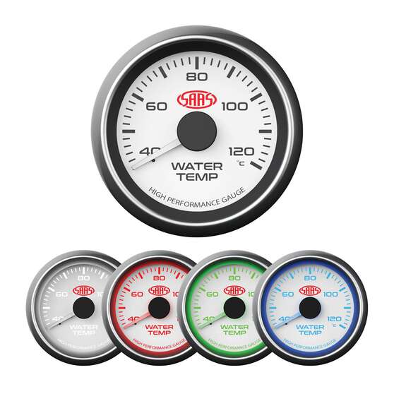 SAAS WATER TEMPERATURE GAUGE WHITE 52MM, , scaau_hi-res