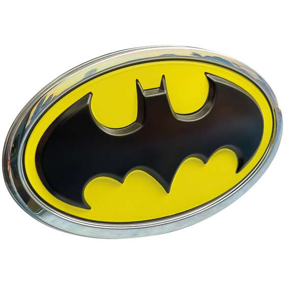 DC BATMAN 1989 LOGO 3D CAR EMBLEM (BLACK, YELLOW AND CHROME), , scaau_hi-res