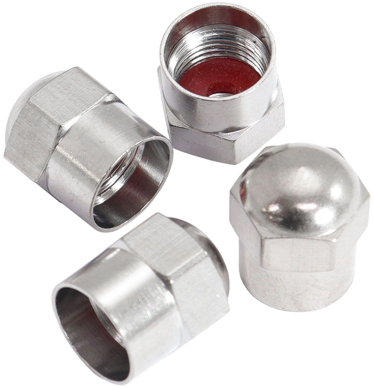 REPLACEMENT VALVE CAPS FOR ALL VALVE STEM CHROME 4 PACK, , scaau_hi-res