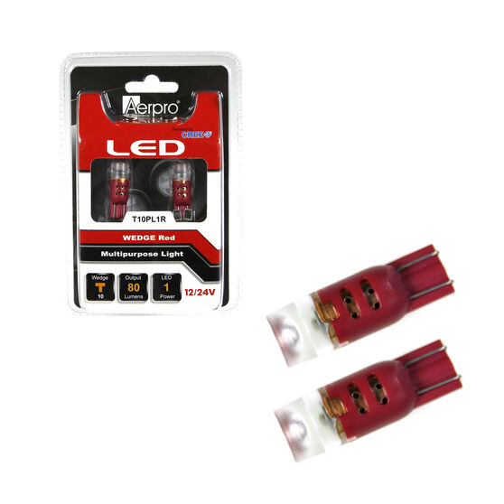 1 X CREE SMD T10 WEDGE + DIFFUSER - RED, , scaau_hi-res