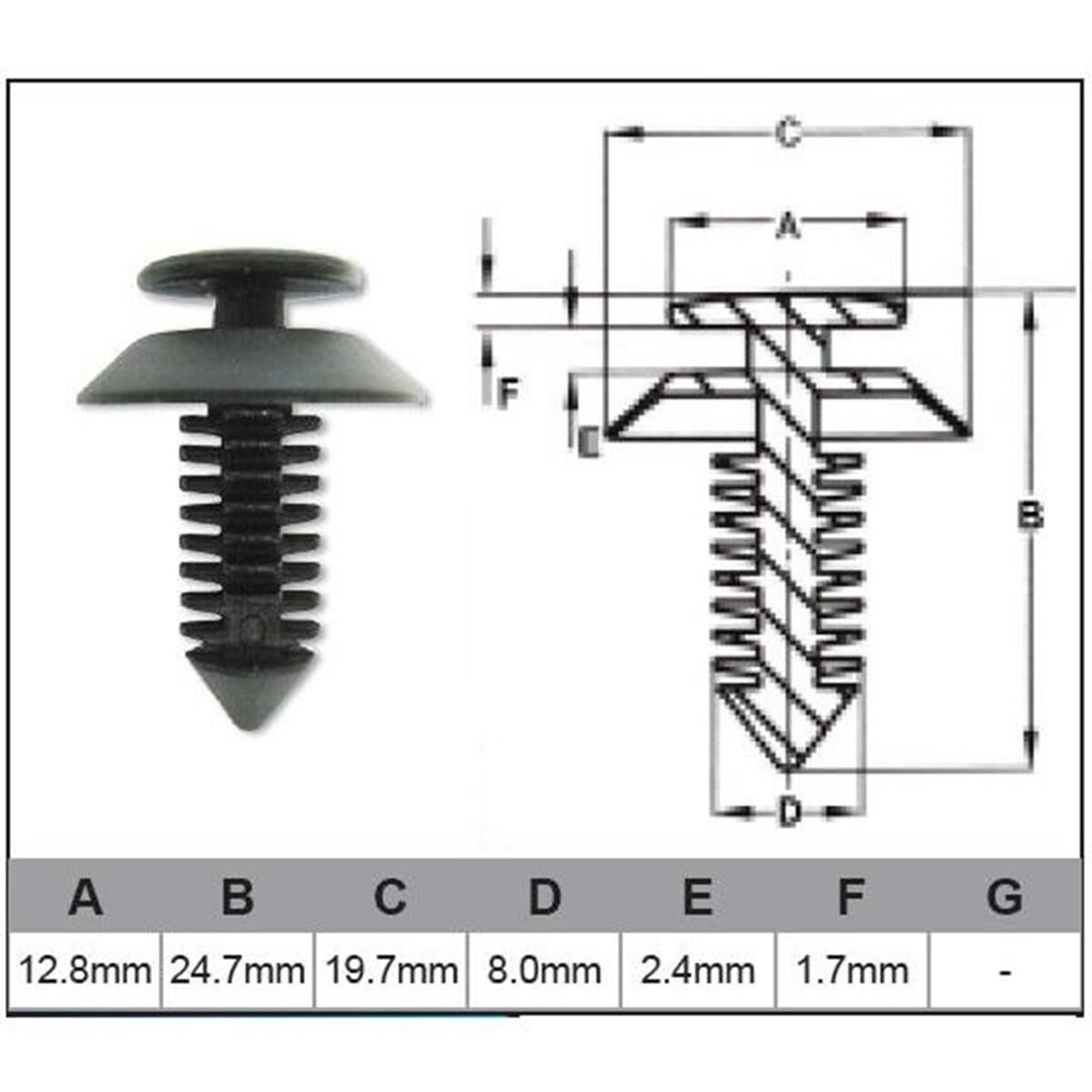 PKT 10 AUTOMOTIVE FASTENER, , scaau_hi-res